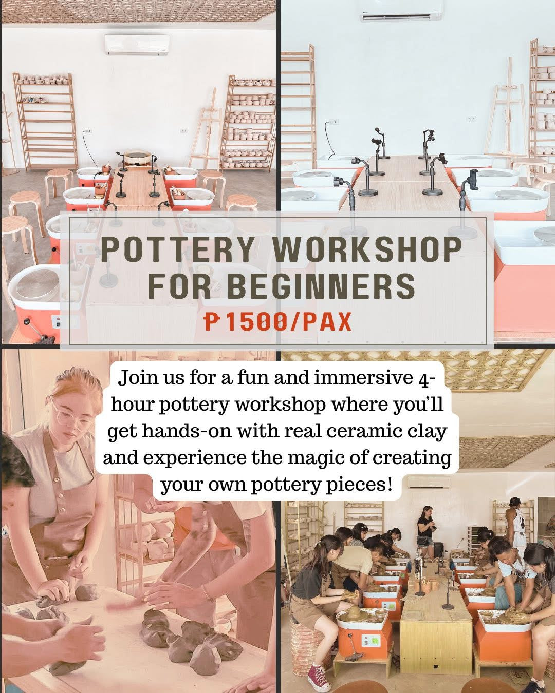Wheel throwing for Beginners Workshop Booking